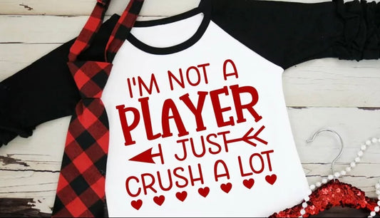 Toddler Valentine Crush A Lot Tee