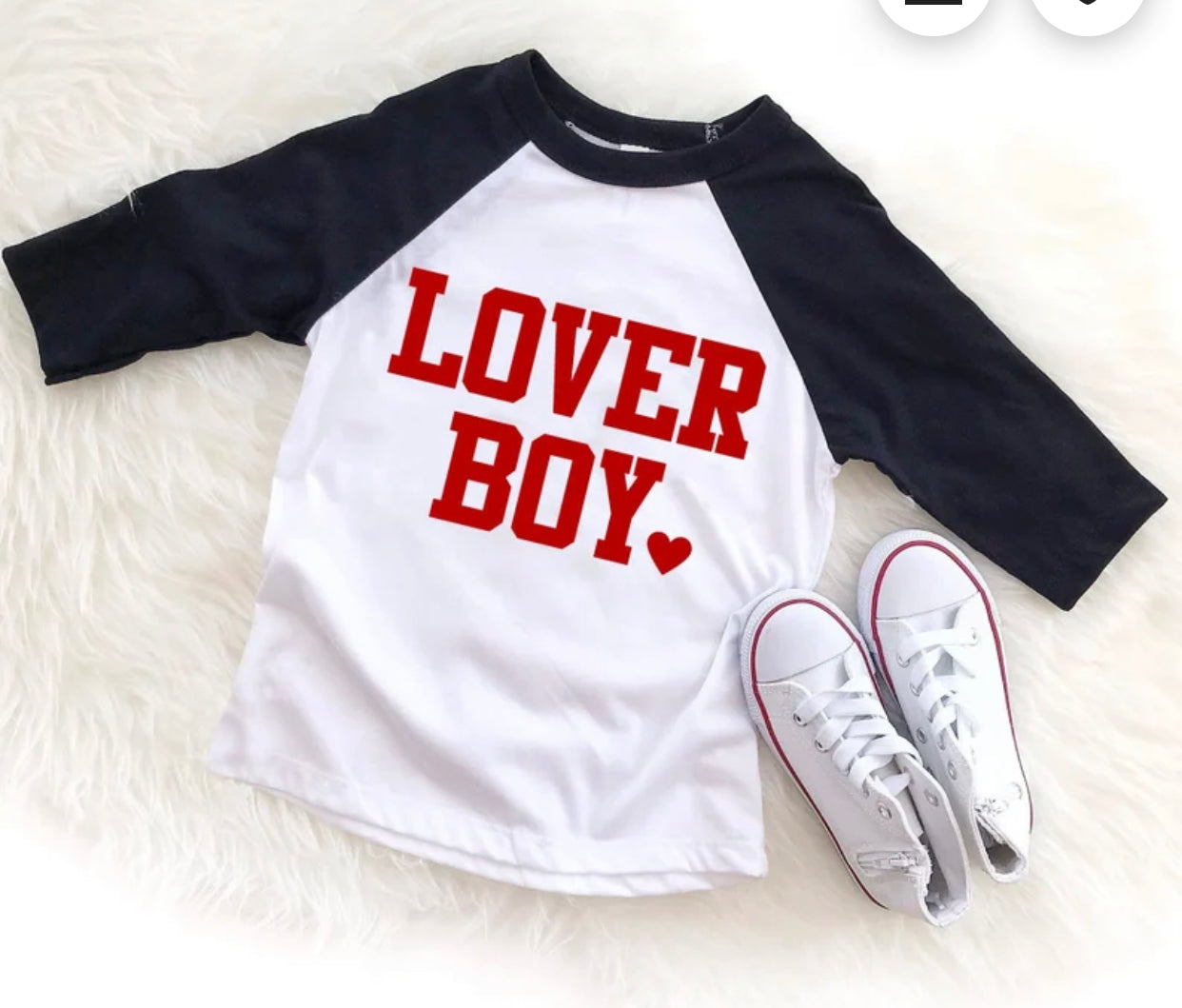 Toddler Valentine Lover Boy Tee