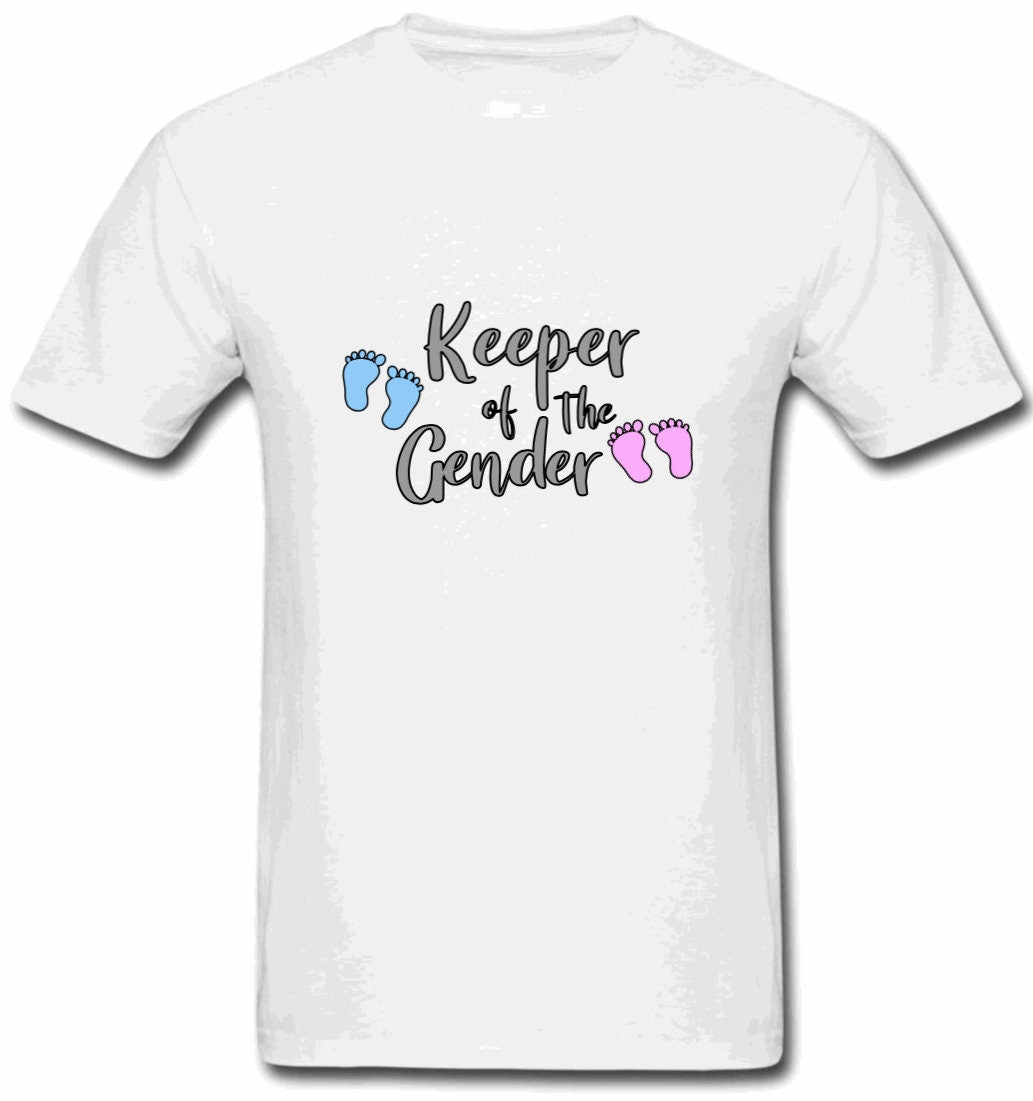 Gender Reveal Keeper of the Gender TShirt Baby Shower