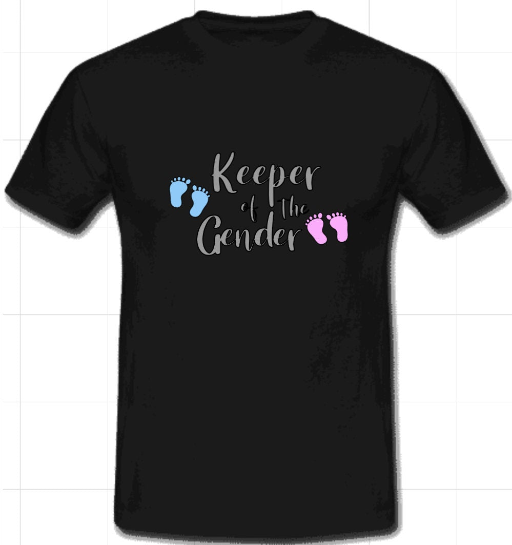 Gender Reveal Keeper of the Gender TShirt Baby Shower