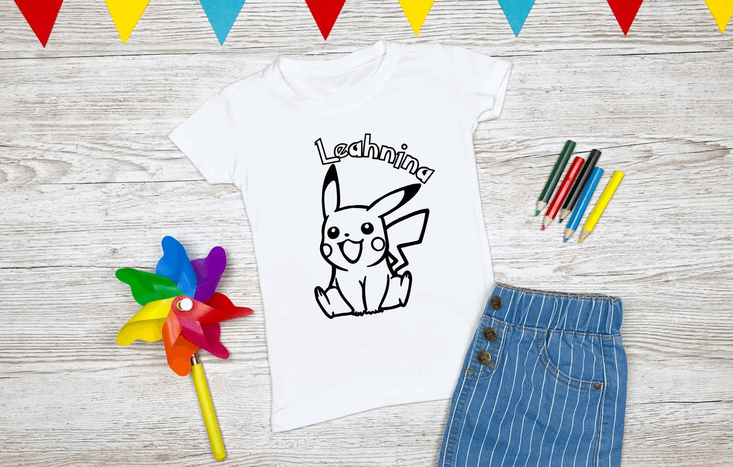 Coloring Tee Kids Personalized Cartoon