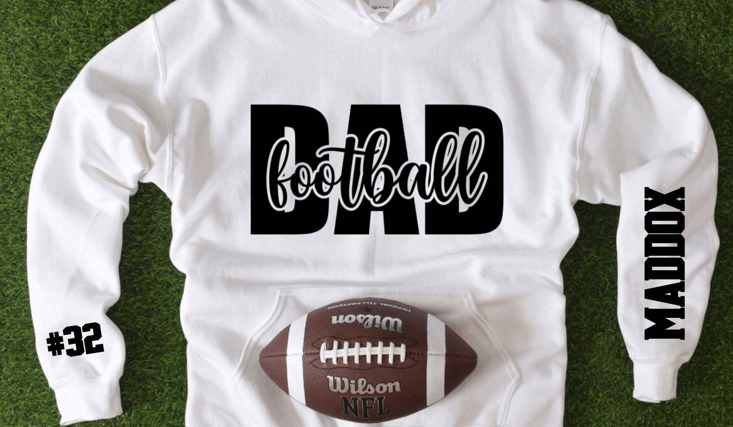 Dad Football Hoodie Sweatshirt Fall